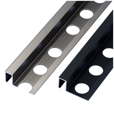 Aluminiumprofil-quadratische Rand-Fliesen-Ordnung für Badezimmer-Boden-Held-Metallecken-Ordnung