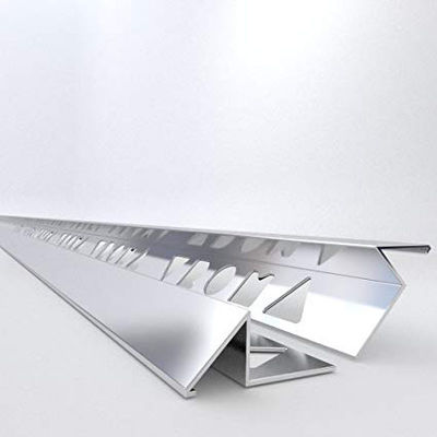 Dreieck-Aluminiumfliesen-Ecken-Ordnungs-trimmen Aluminiumquadrat-Rand-Fliese Chrome-Fliesen-Ordnung
