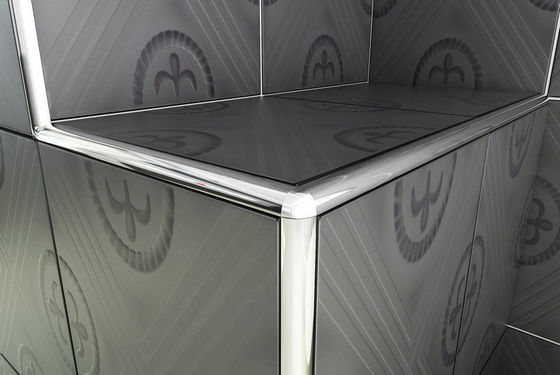 Aluminiumfliesen-Ordnungs-Metallaluminiumverdrängungs-Profil-Fliese, die Randstreifen trimmt