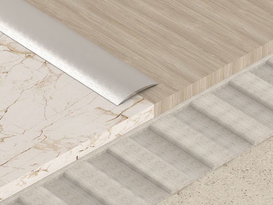 Geformte T wölbt dekorativer Aluminiumgebogene Abdeckleiste des winkel-Streifen-10mm Boden