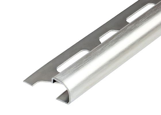 2.5m Edelstahl-Ecken-Ordnungs-Keramikziegel-Rand-Halter decken Rand-Zutat-Streifen mit Ziegeln