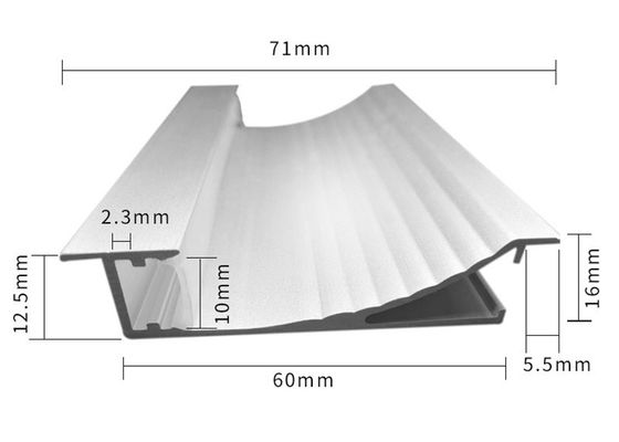 Elektrophorese Aluminium-LED profiliert Aluminiumfussleiste 80mm