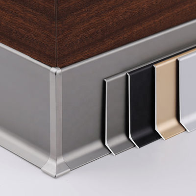 Boden-dekorativer Aluminiumfussleiste-Finger-gemeinsame Fußleiste-Zusätze
