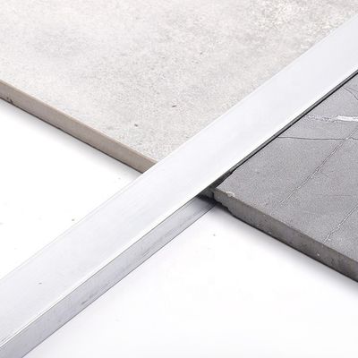 6mm silberner Wand-Boden-Sperrholz-Aluminium-Edelstahl-Übergangs-Streifen U-förmig