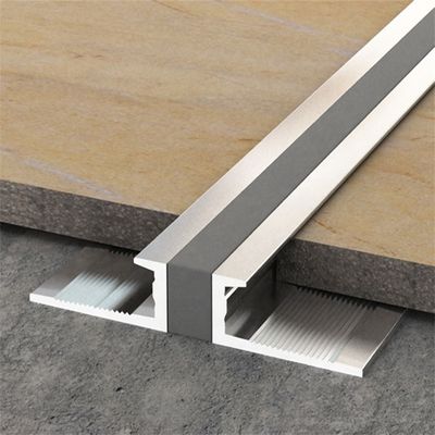 Anodisierte 15mm Aluminiumbewegungsfuge für Steinböden