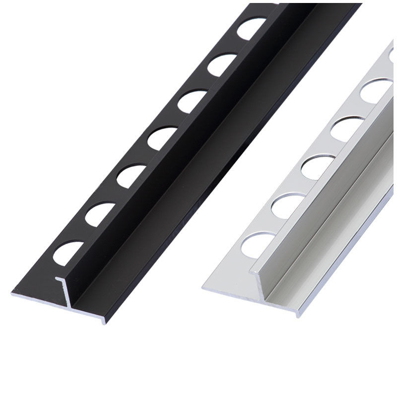 Chrome-Quadrat-Rand-Fliese trimmen dekorative 10mm das L-förmige Ordnungsaluminiumhaus