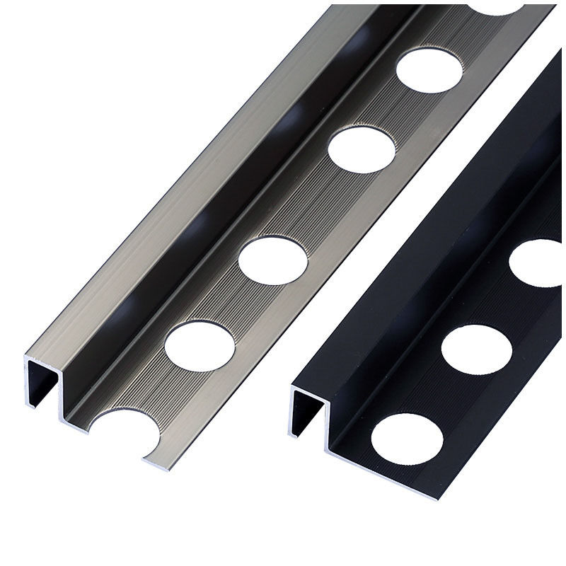 Aluminiumprofil-quadratische Rand-Fliesen-Ordnung für Badezimmer-Boden-Held-Metallecken-Ordnung