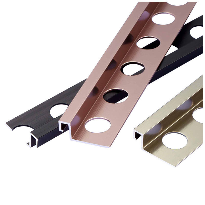 Aluminiumprofil-quadratische Rand-Fliesen-Ordnung für Badezimmer-Boden-Held-Metallecken-Ordnung