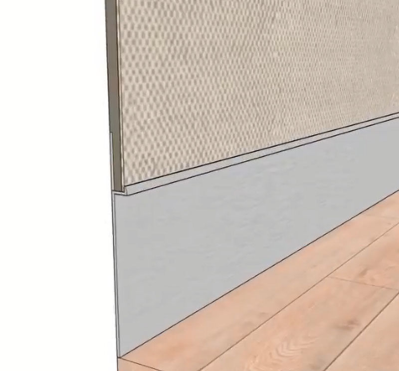 Wand-Schutz polierte Aluminiumfussleiste, die Treppe Ordnung umrandet
