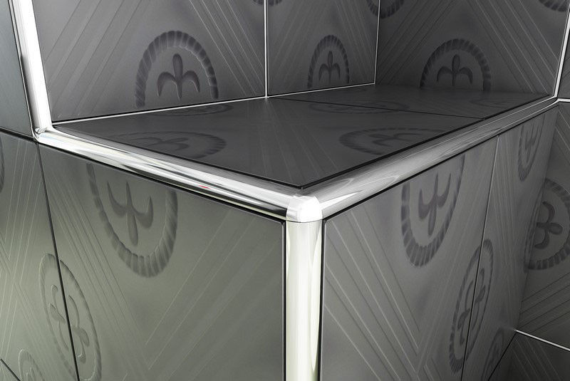 Aluminiumfliesen-Ordnungs-Metallaluminiumverdrängungs-Profil-Fliese, die Randstreifen trimmt
