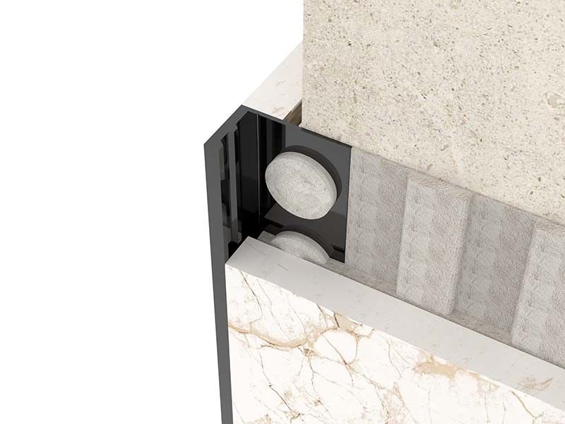 Helle Metallfarbedelstahl-Fliese trimmen 8mm quadratische Form