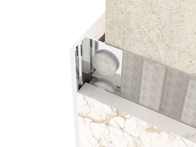 Helle Metallfarbedelstahl-Fliese trimmen 8mm quadratische Form