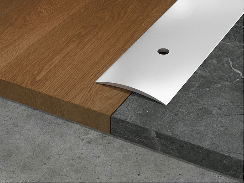 Geformte T wölbt dekorativer Aluminiumgebogene Abdeckleiste des winkel-Streifen-10mm Boden