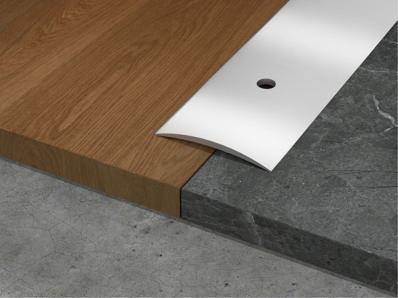 Geformte T wölbt dekorativer Aluminiumgebogene Abdeckleiste des winkel-Streifen-10mm Boden