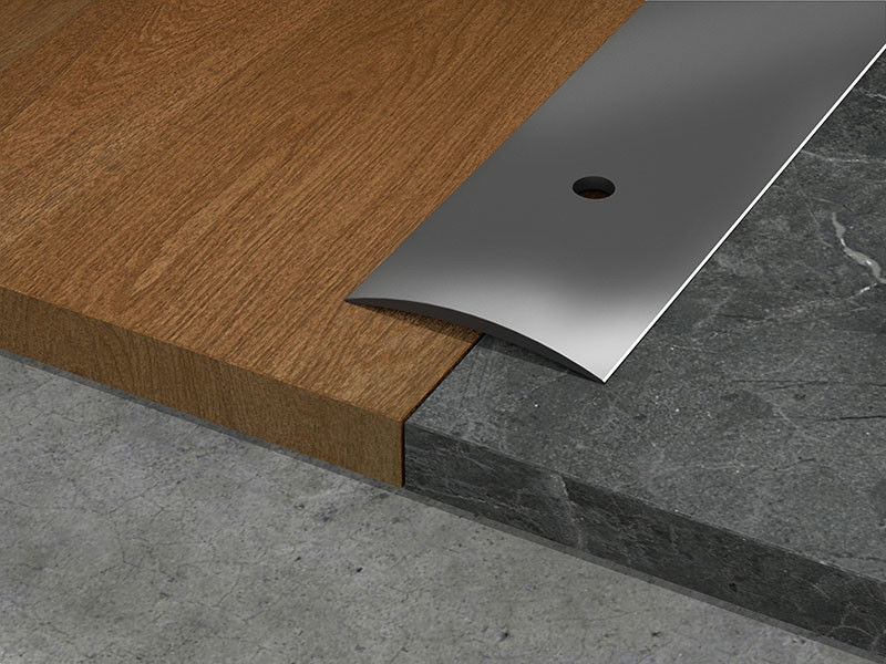 Geformte T wölbt dekorativer Aluminiumgebogene Abdeckleiste des winkel-Streifen-10mm Boden