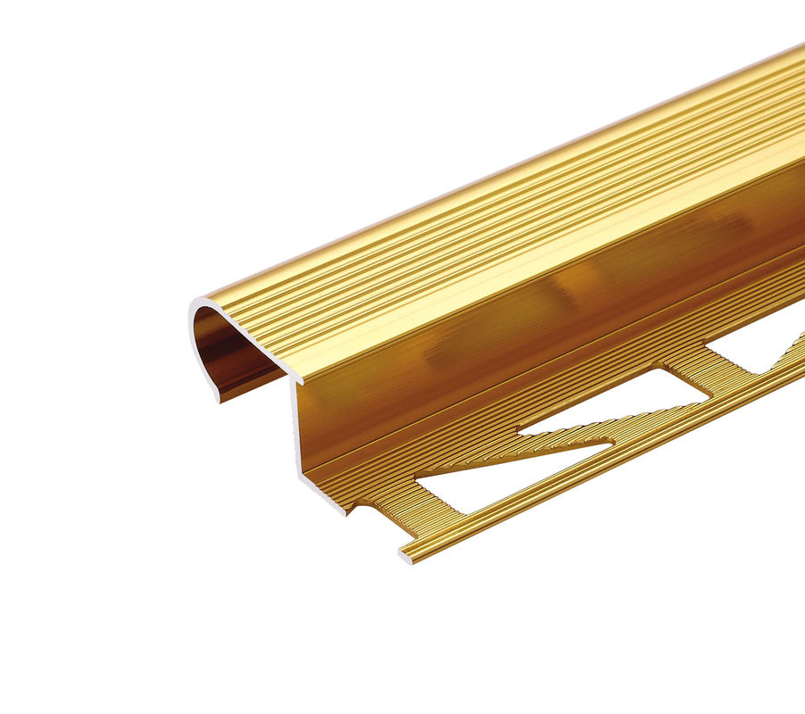 T formen Aluminiumübergangs-Streifen für Fliesen-Ordnung zwischen Holzfußboden