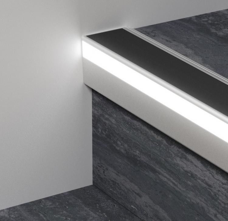 Aluminium-LED Profile des Treppen-Antibeleg-