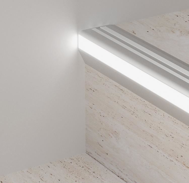 Aluminium-LED Profile des Treppen-Antibeleg-