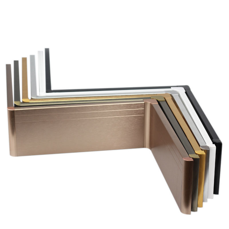 Wasserdichter Küchen-Aluminiumfussleiste-Boden-dekorative Wand-Fußleiste