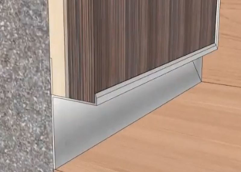 Anodisierte wasserdichte Fussleiste-Wand, die Schutz-Dekoration umsäumt