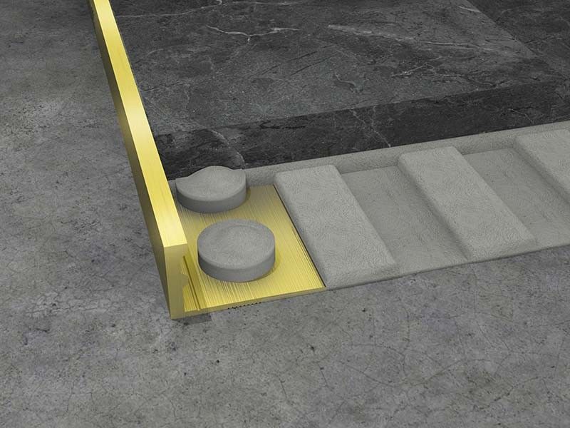 Messingholzfußboden-Fertigungsc$schließen der boden-Übergangs-Streifen-Messingfliesen-Ordnungs-8mm