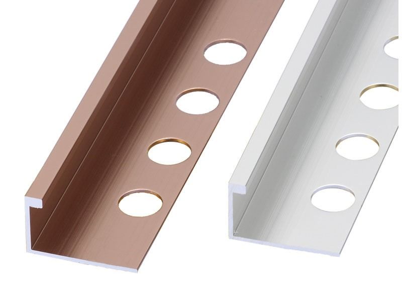Dekorative metallische Innenfußleiste für Aluminiumabdeckungs-Linie Fussleiste für Fliesen-Ordnung