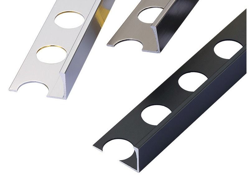 Dekorative metallische Innenfußleiste für Aluminiumabdeckungs-Linie Fussleiste für Fliesen-Ordnung