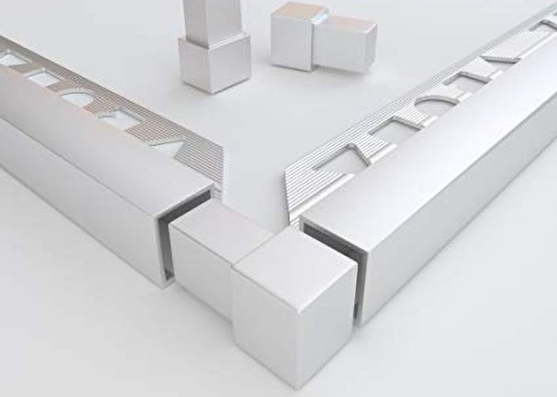 Aluminiumlegierungs-Metallfliese trimmt Innenausstattungs-Quadrat-Fliesen-Rand-Ecken-Zutat