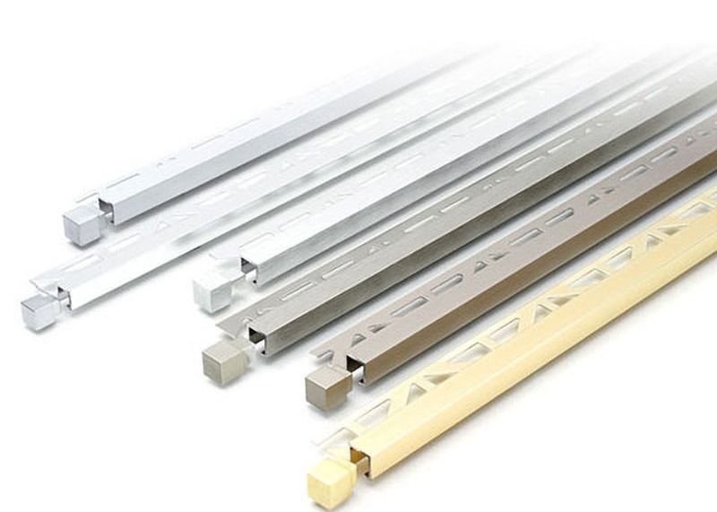 Aluminiumlegierungs-Metallfliese trimmt Innenausstattungs-Quadrat-Fliesen-Rand-Ecken-Zutat