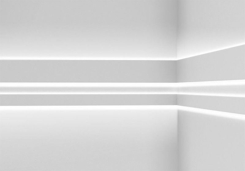 0.8mm geführter Streifen-Kanal mit Diffusor-Licht-Fußleiste