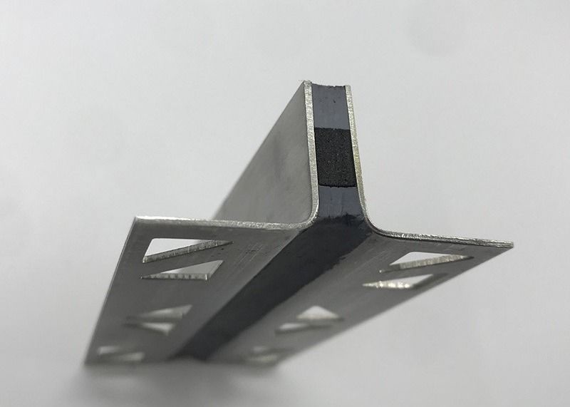 Aluminiumabdeckleiste-Metalldehnfuge-Bewegungsfuge-Steinplatte-Übergang