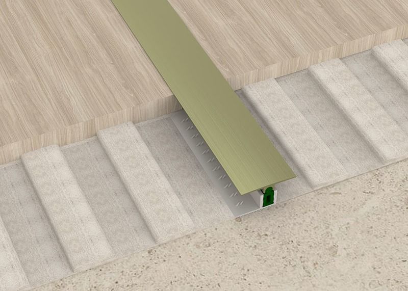 T formen Aluminiummetallübergangs-Streifen für Mosaik-Fliese