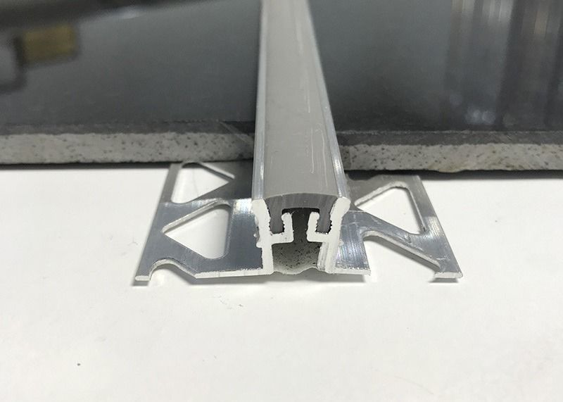 10mm Edelstahl-Bewegungsfuge für Stein-Holzfußboden