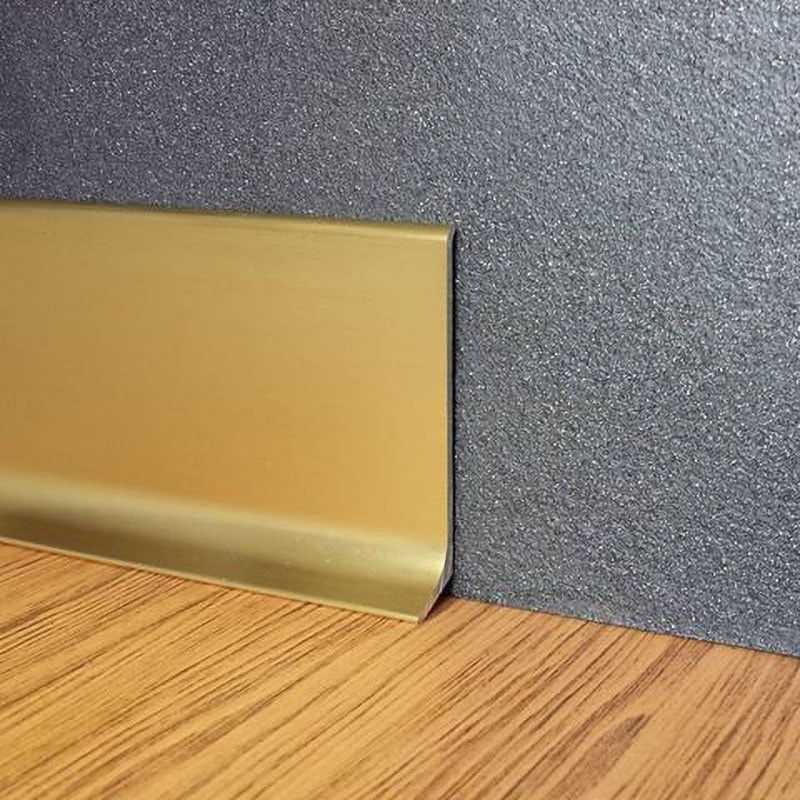 Selbstklebende Aluminium- umsäumende Profil-60mm gebogene Metall-Coved-Fussleiste