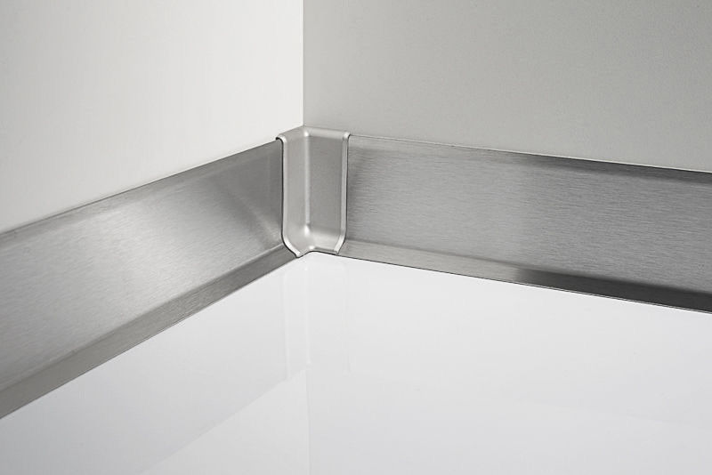 Raum-Wand-Boden-Edelstahl-Fussleiste 2.5m