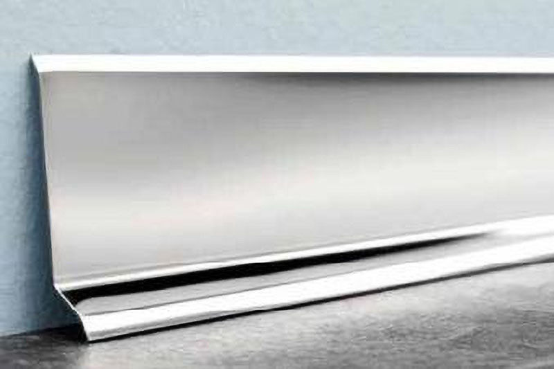 Raum-Wand-Boden-Edelstahl-Fussleiste 2.5m