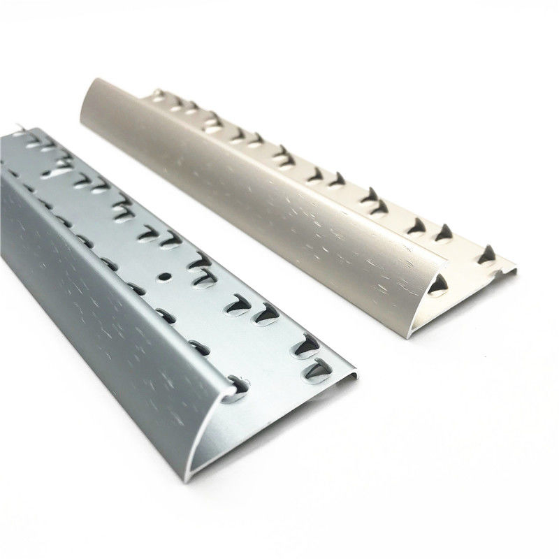 Fliesen-Übergangs-Streifen-Aluminiumteppich-Ordnung 2.5cm Teppich-Zusatz-Chromes silberne