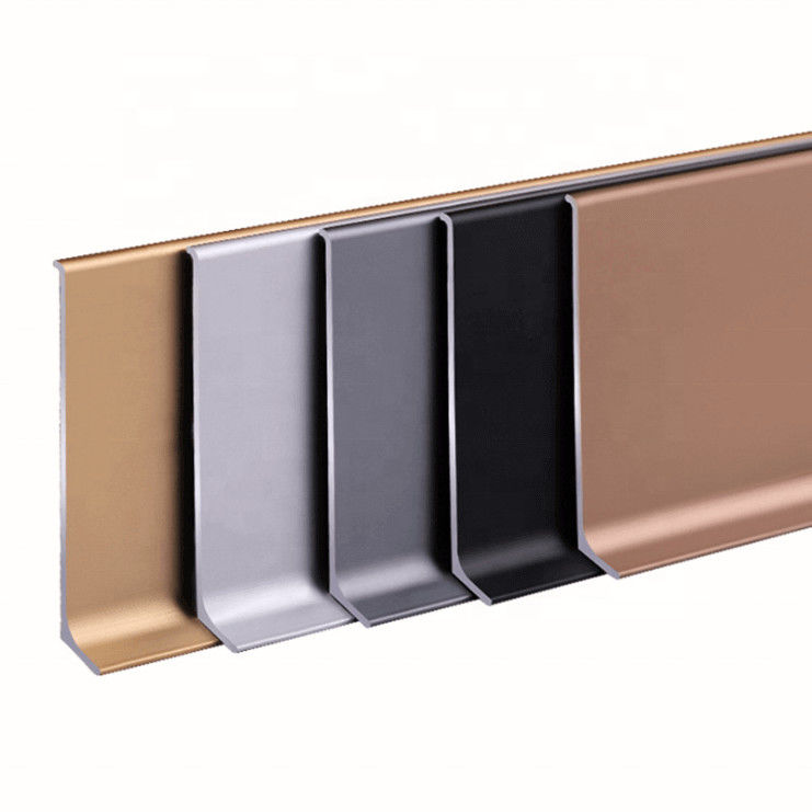 Boden-dekorativer Aluminiumfussleiste-Finger-gemeinsame Fußleiste-Zusätze