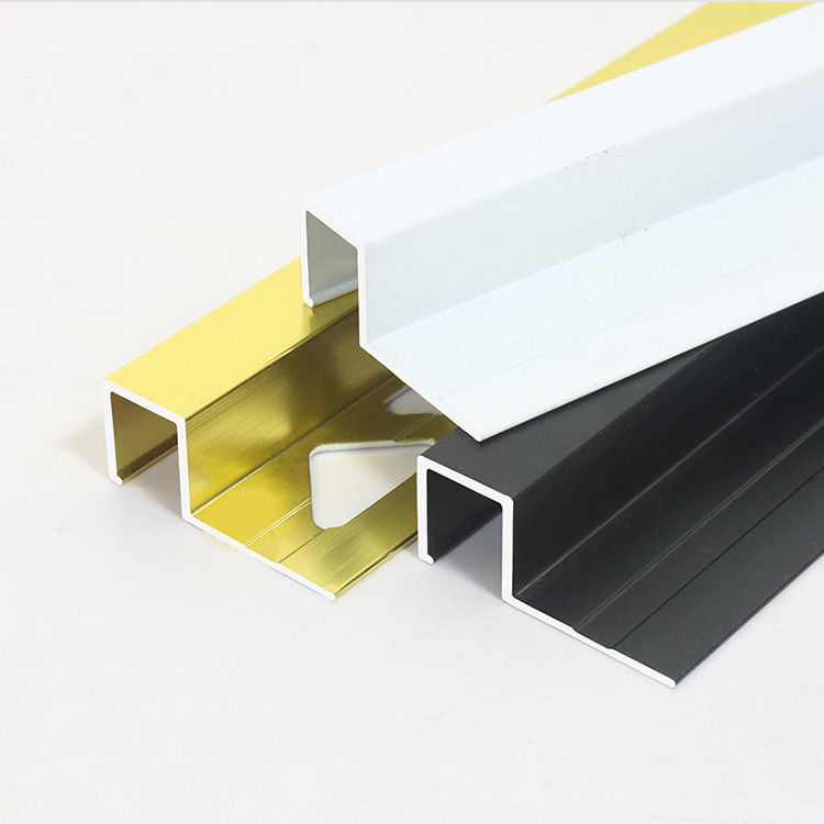 12mm dekorative Metallprofil-Wand-Keramikziegel außerhalb Eckrand-der Aluminiumfliesen-Ordnung