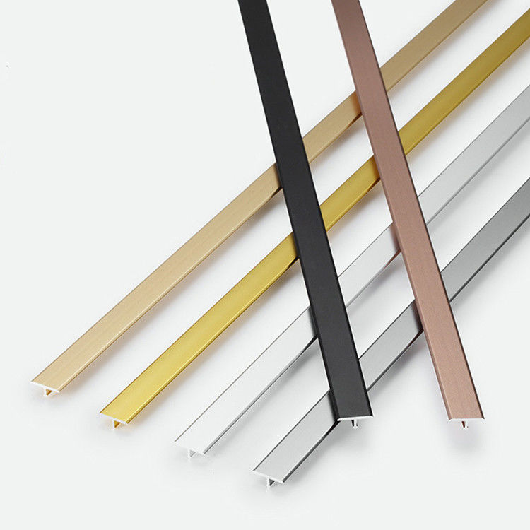 FLIESEN-Ordnungs-Runden-Rand U L Form Rose Gold Carpet Transition Ceramics 20mm Aluminium