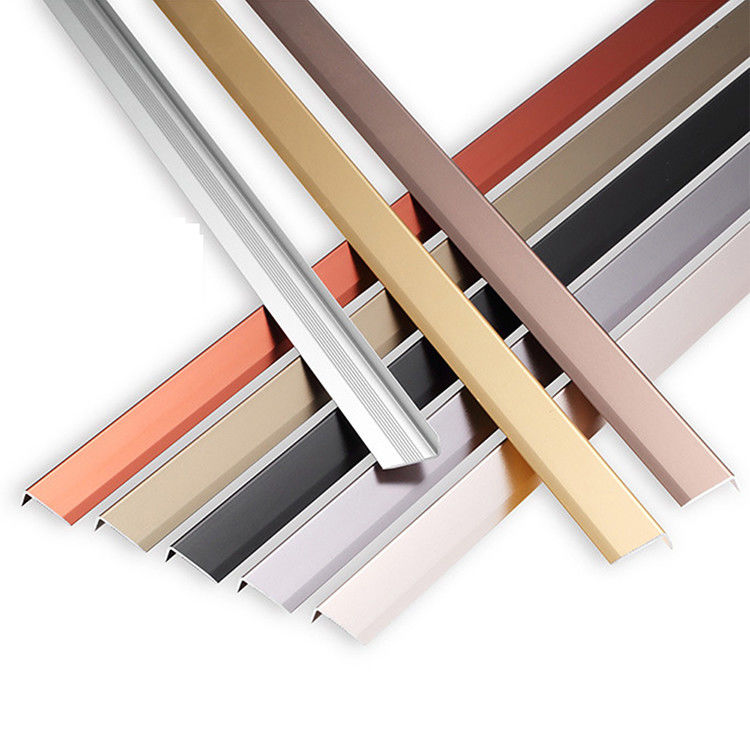 FLIESEN-Ordnungs-Runden-Rand U L Form Rose Gold Carpet Transition Ceramics 20mm Aluminium