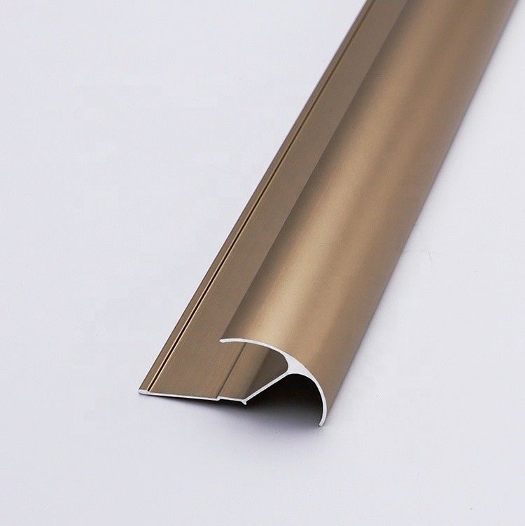6mm gebürstete Chrome Fliesen-Ordnungs-Aluminiumelektrophorese