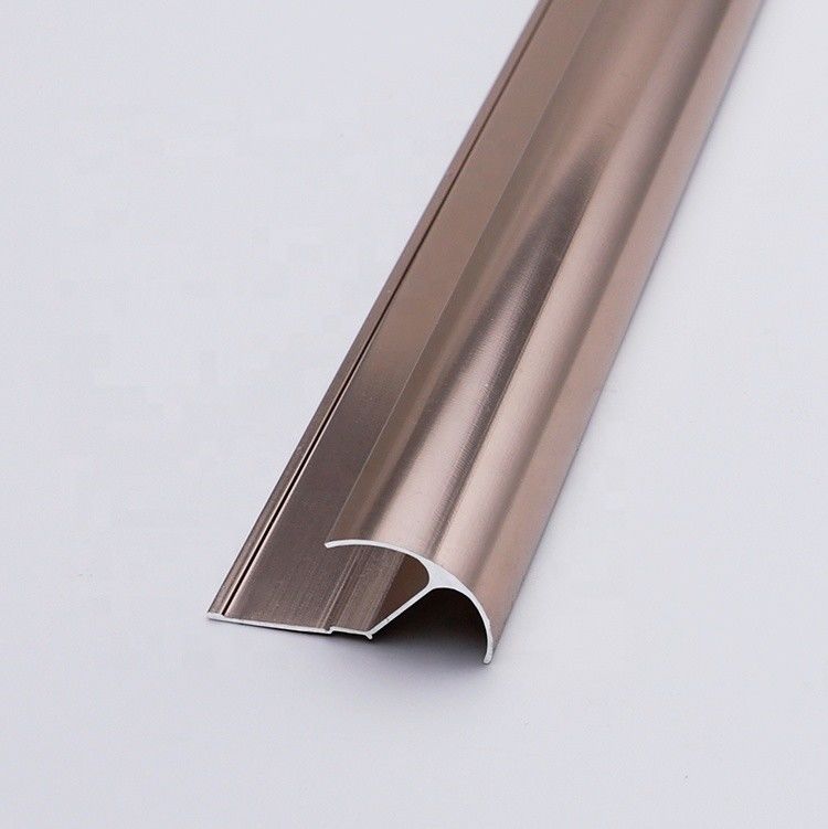 6mm gebürstete Chrome Fliesen-Ordnungs-Aluminiumelektrophorese