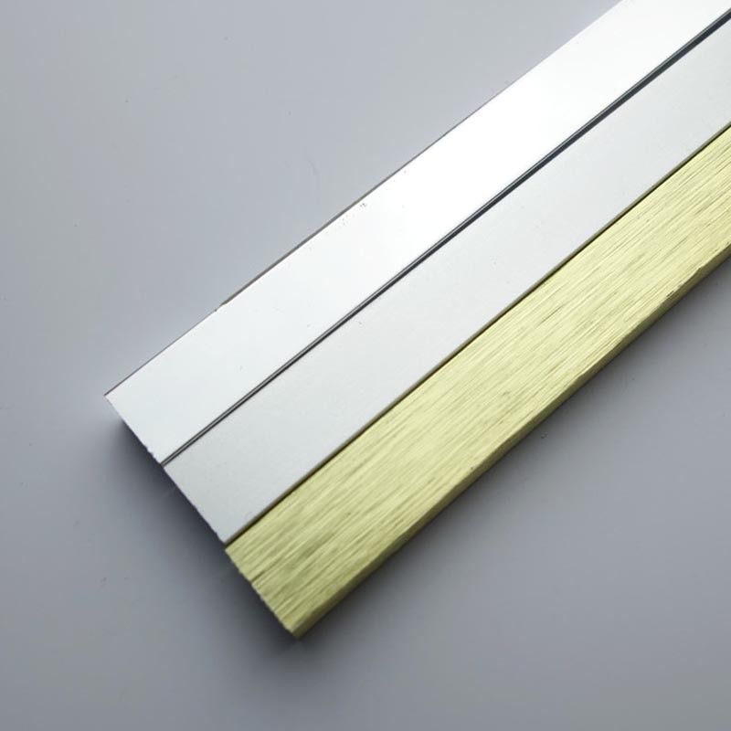 10MM L-förmiges Ordnungs-Bürsten-Aluminiumgold ISO9001