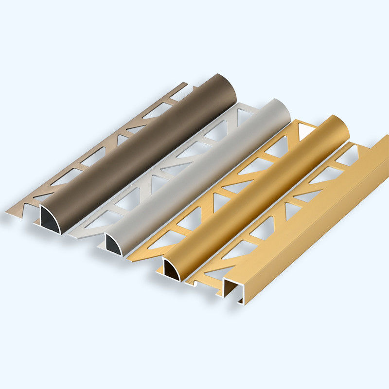 Bürsten Sie Runden-Rand-Fliesen-Ordnungs-Dekoration des Gold10mm Chrome
