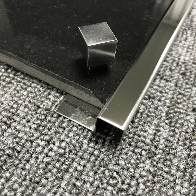 Fliesen-Rand-Ordnung Spiegel Sqstainless Stahlzierleiste-2.0mm quadratische