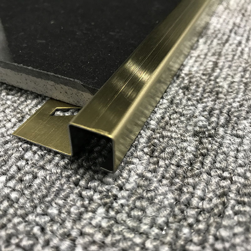Fliesen-Rand-Ordnung Spiegel Sqstainless Stahlzierleiste-2.0mm quadratische