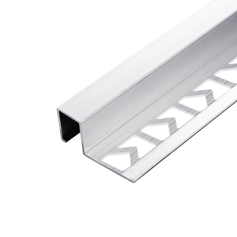 Edelstahl-Runden-Rand-Fliesen-Ordnung der Einlegearbeit-0.6mm, die Zusatz-Fussleiste ausbreitet